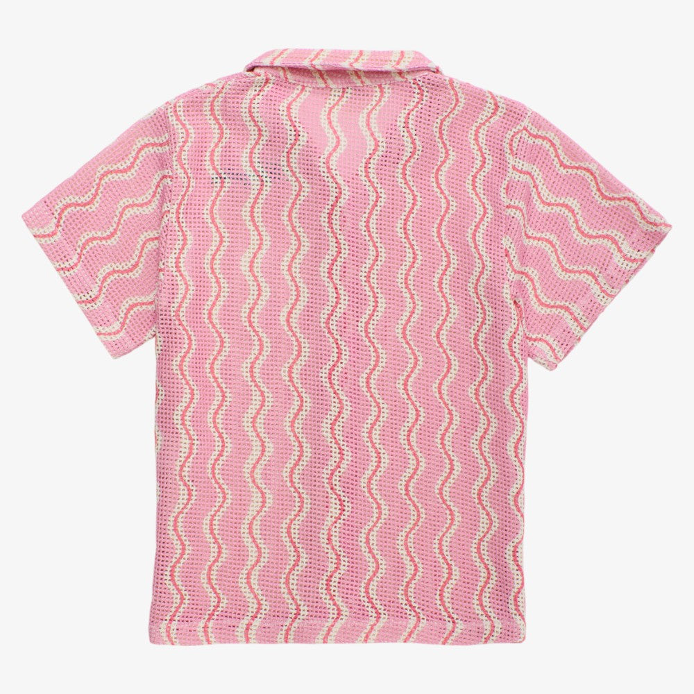 Wavy Mesh Shirt - Lilac