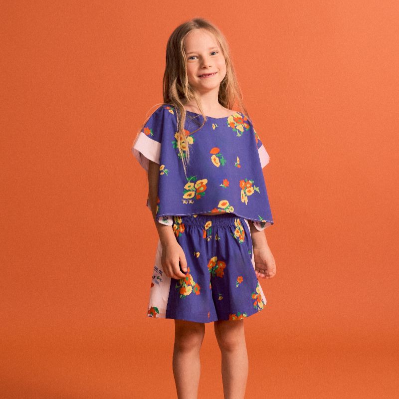 Blossom Patchwork Top - Blue