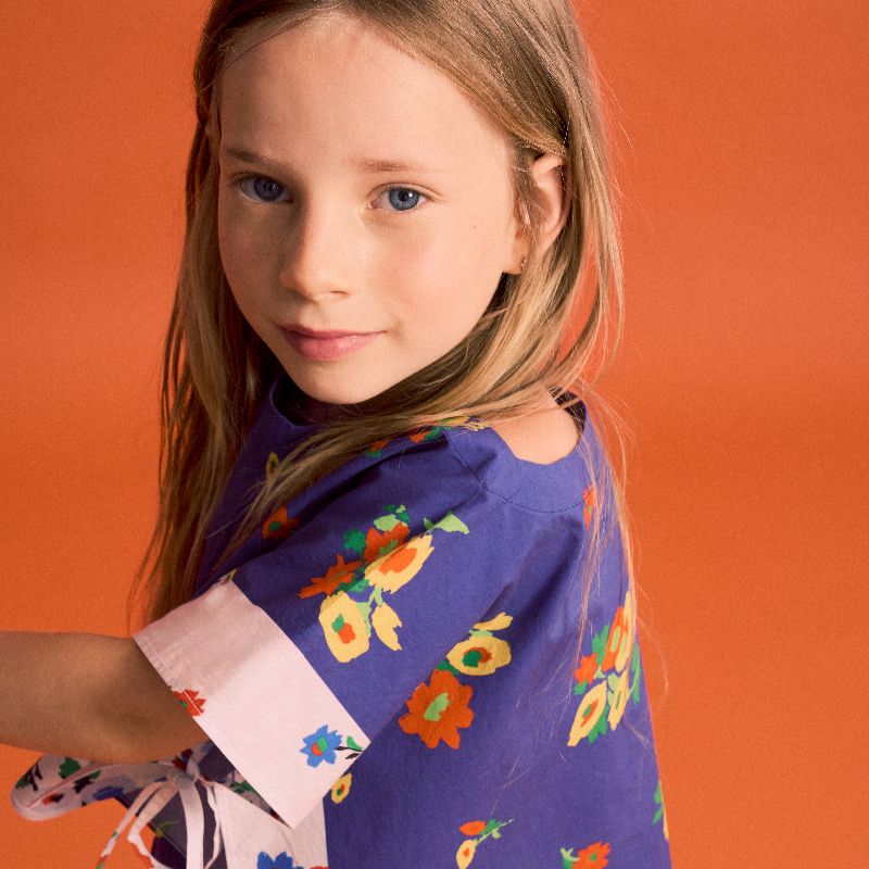 Blossom Patchwork Top - Blue