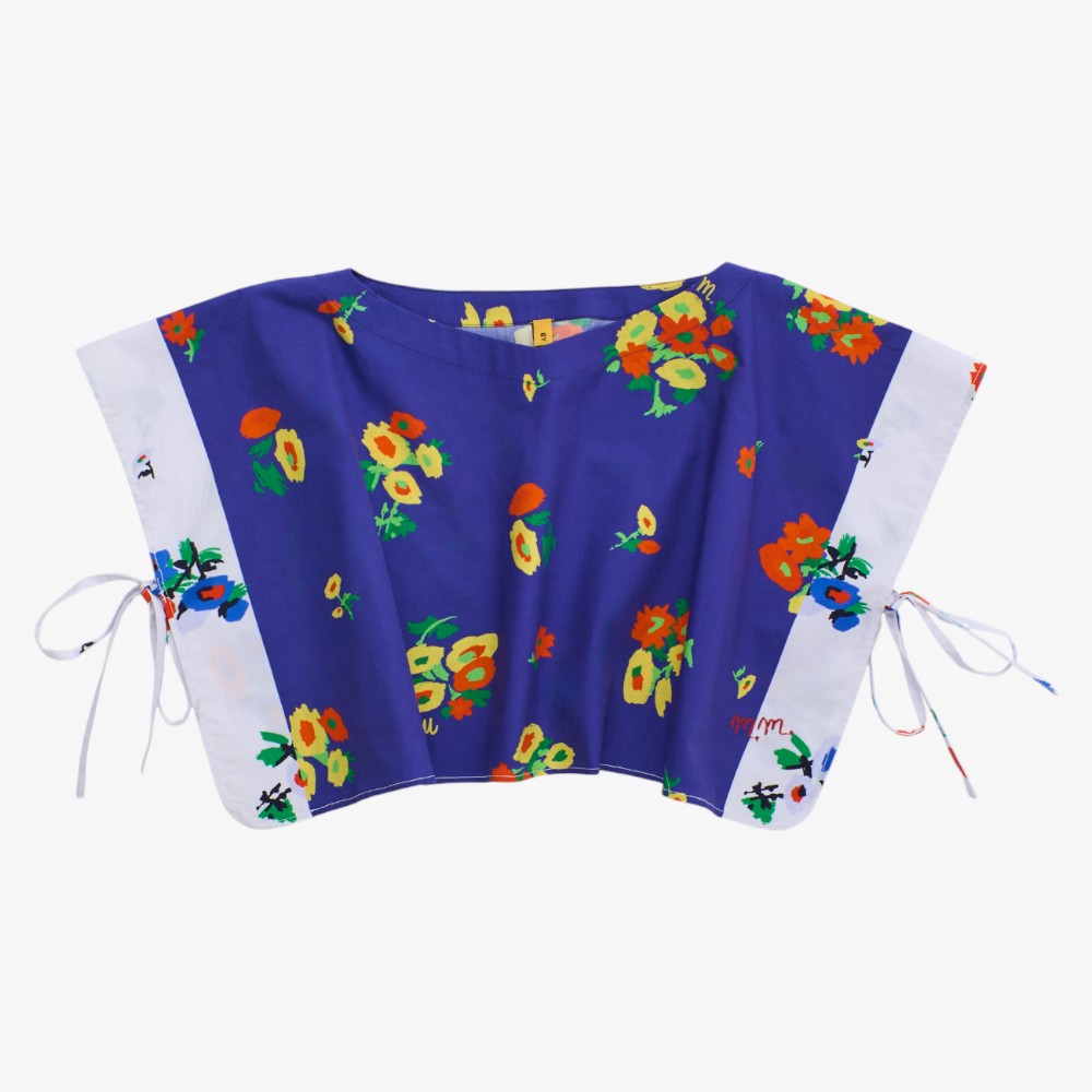 Blossom Patchwork Top - Blue
