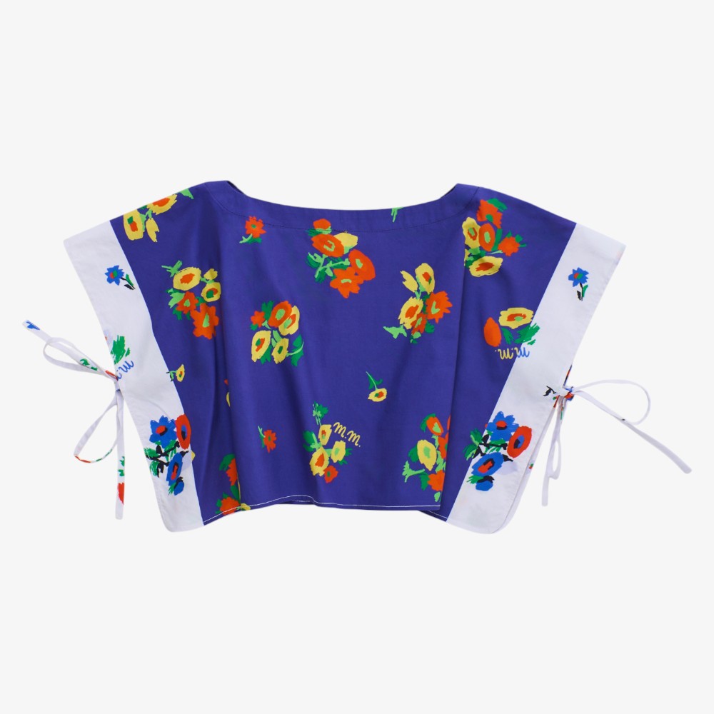 Blossom Patchwork Top - Blue
