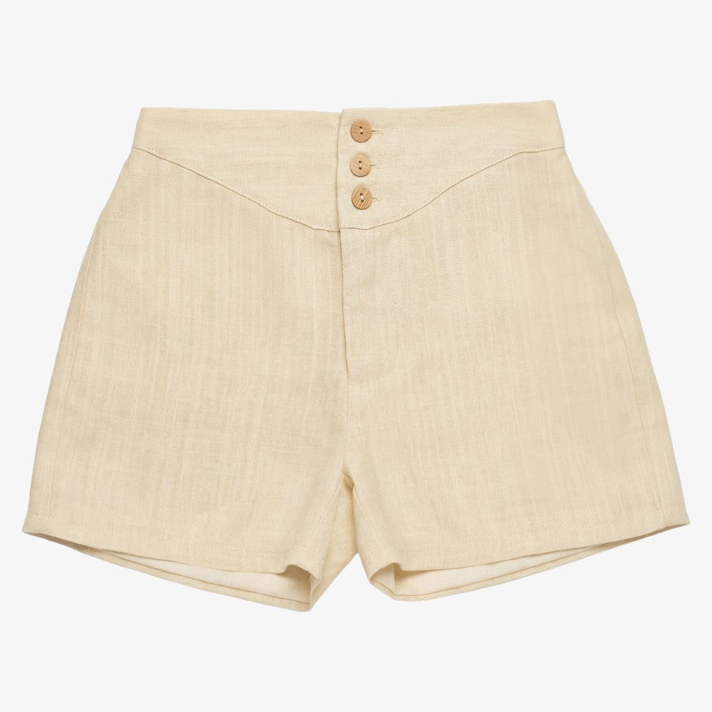 Button Bermuda - Yellow