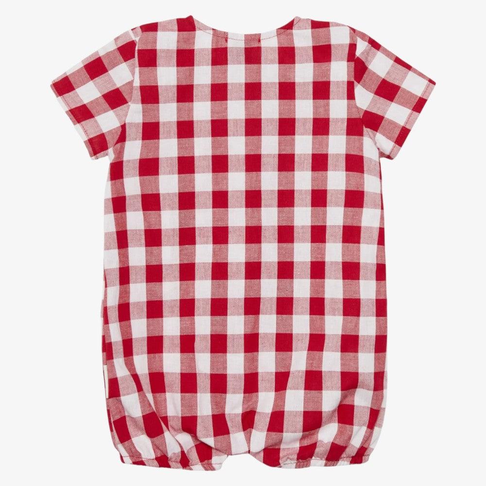 Apple Romper - Red &amp; White