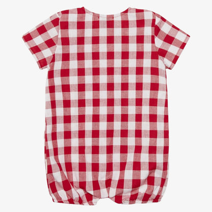 Apple Romper - Red &amp; White