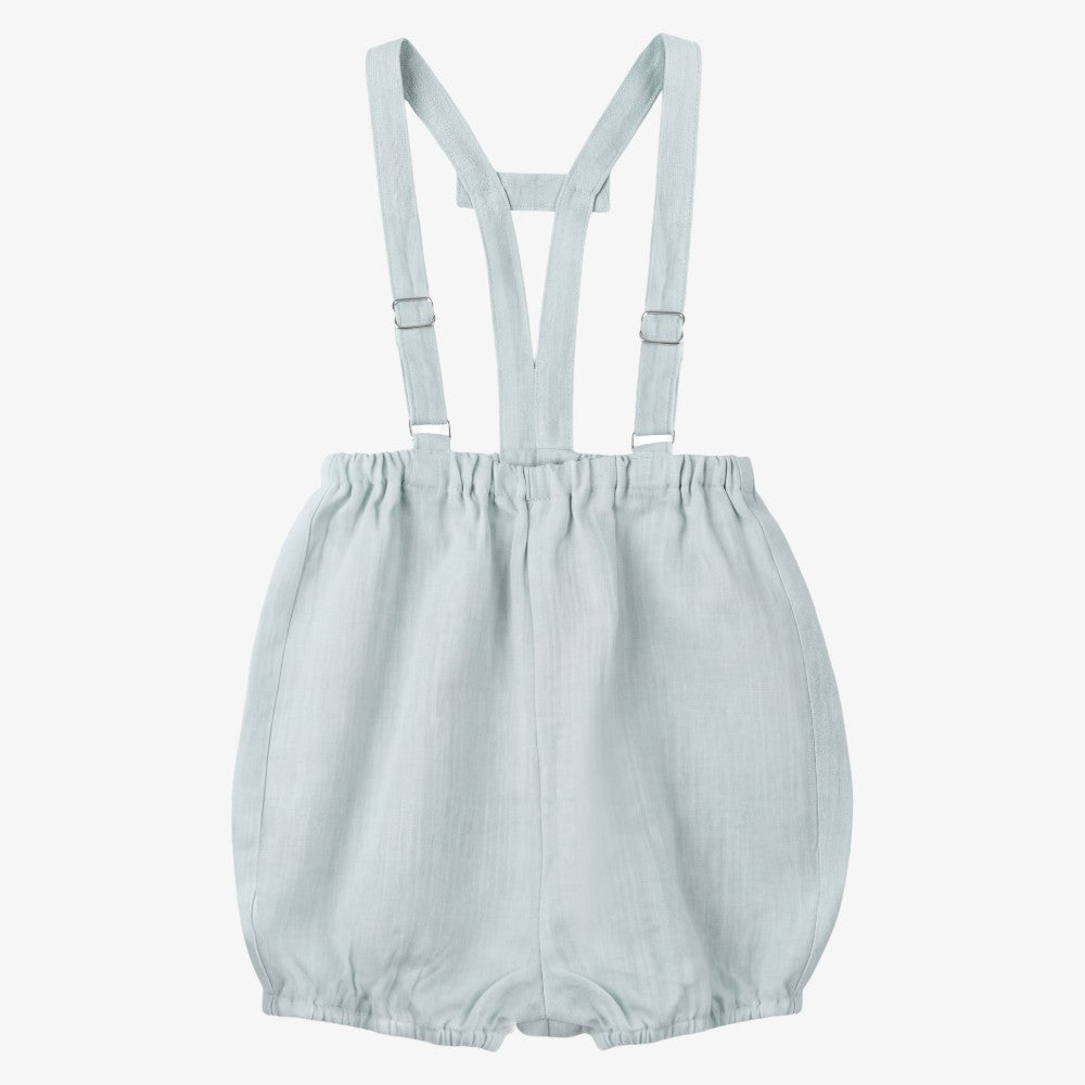Linen Romper - Blue Sage