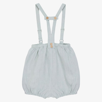 Linen Romper - Blue Sage