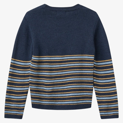 Stripe Sweater - Navy