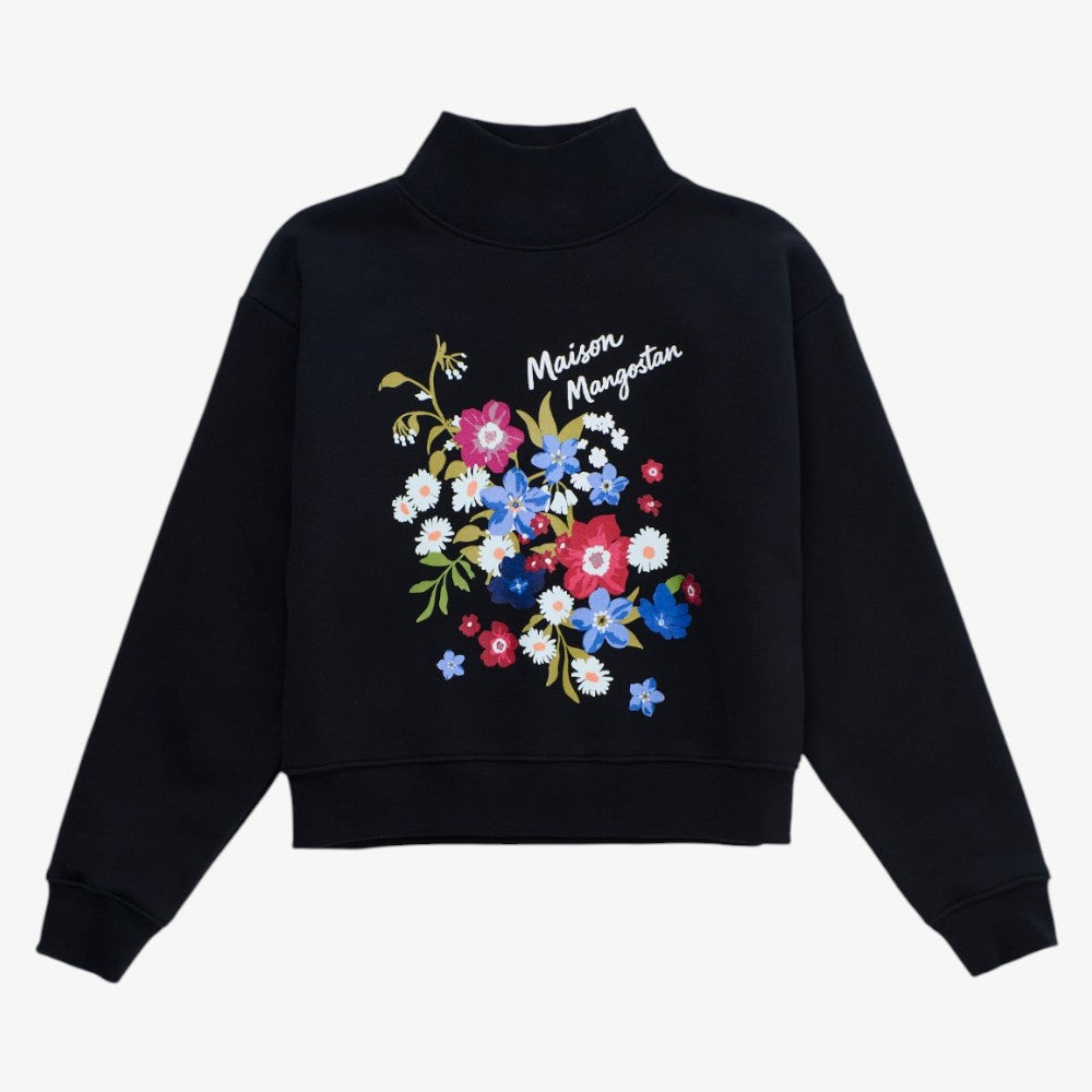 Florecitas Sweatshirt - Black