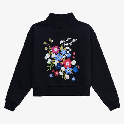 Florecitas Sweatshirt - Black
