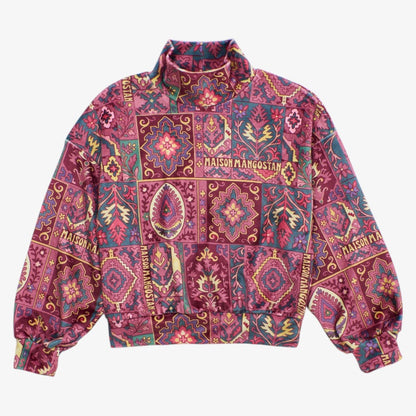 Carper Velvet Sweater - Burgundy