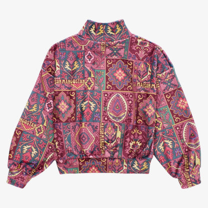Carper Velvet Sweater - Burgundy