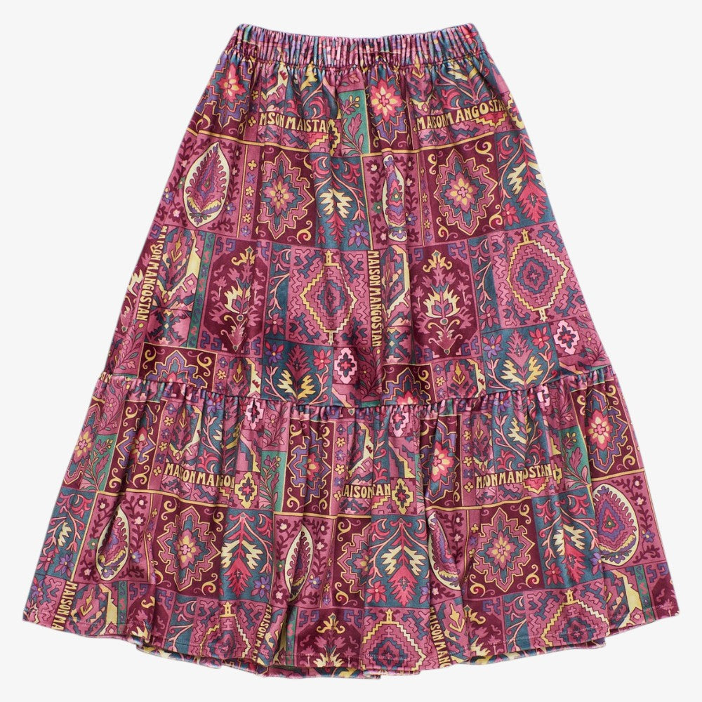 Carpet Velvet Skirt - Burgundy