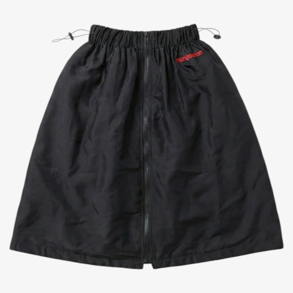 Nylon Quilt Skirt - Black