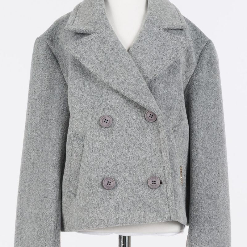 Caban Wool Blazer - Grey
