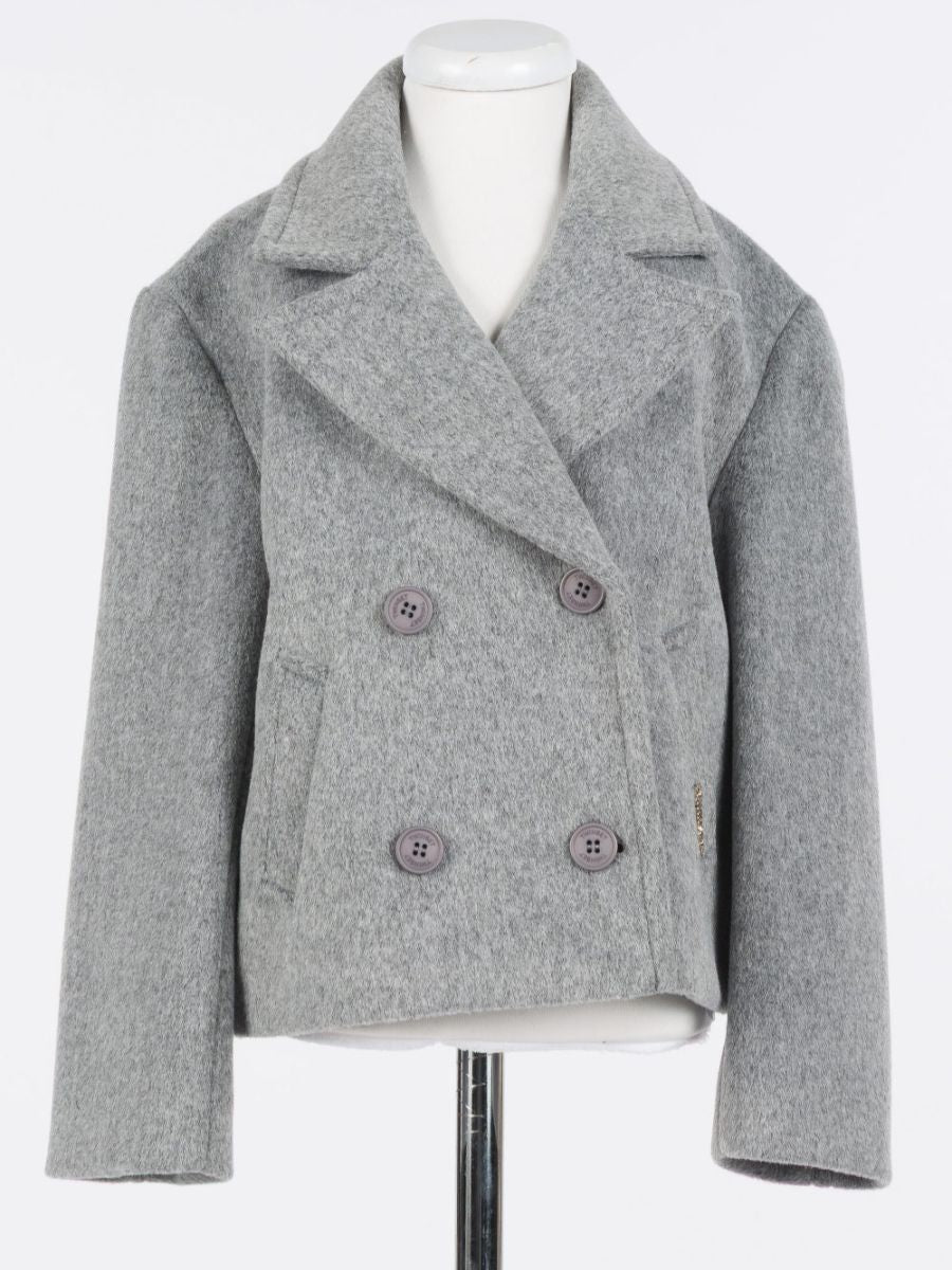 Caban Wool Blazer - Grey