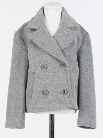 Caban Wool Blazer - Grey