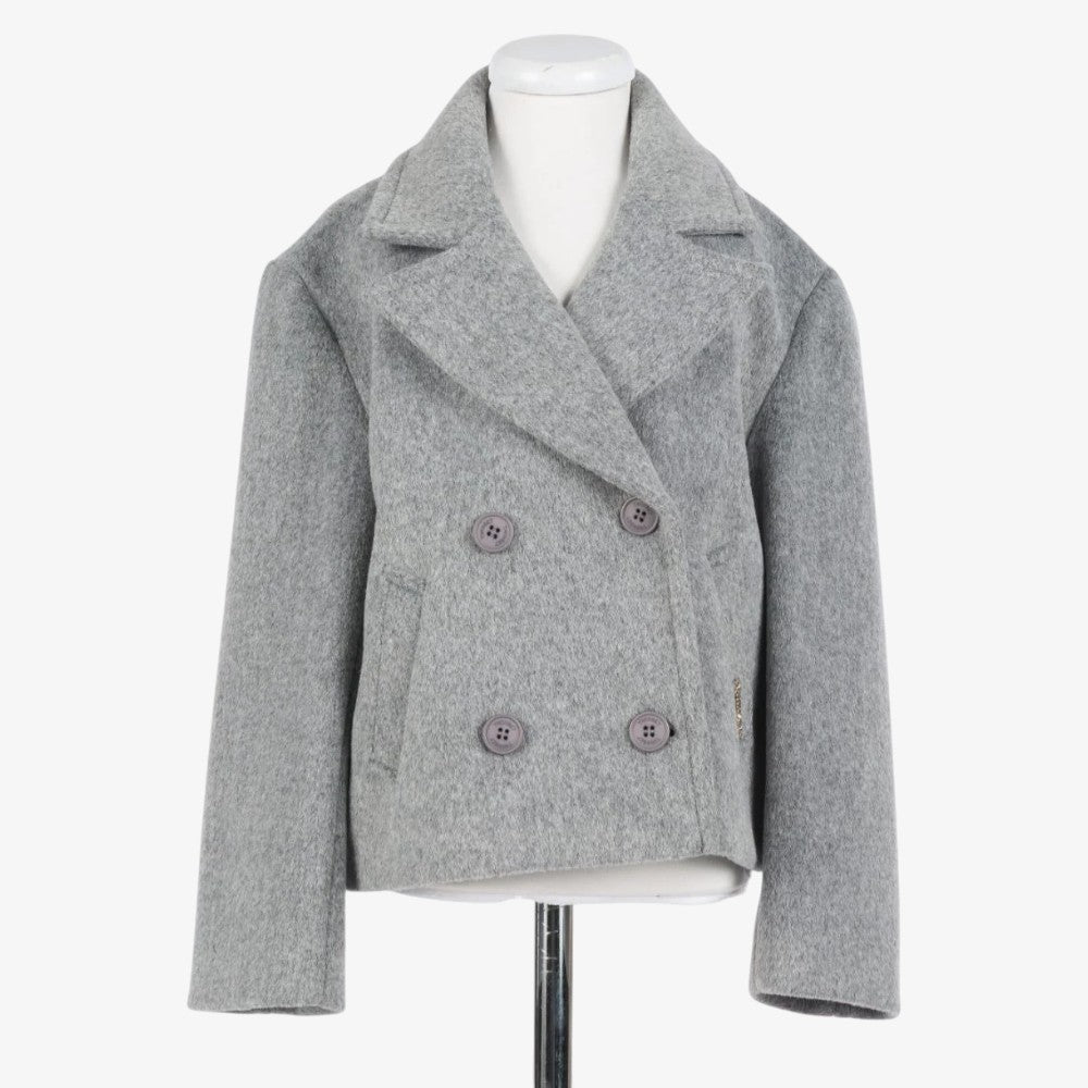 Caban Wool Blazer - Grey