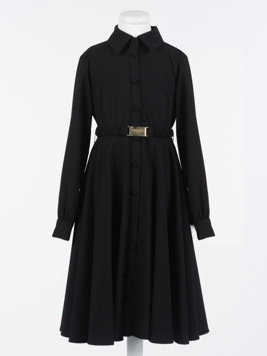 Flannel Dress - Black