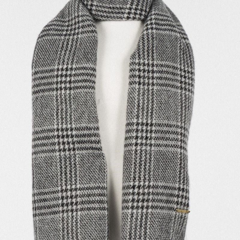 Check Scarf - Black