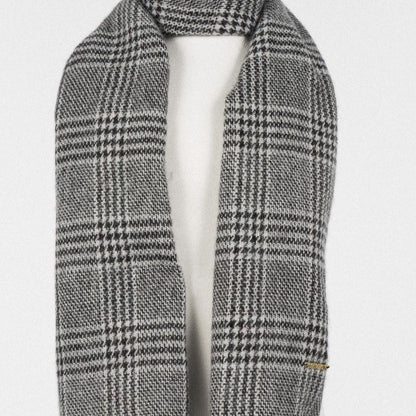 Check Scarf - Black