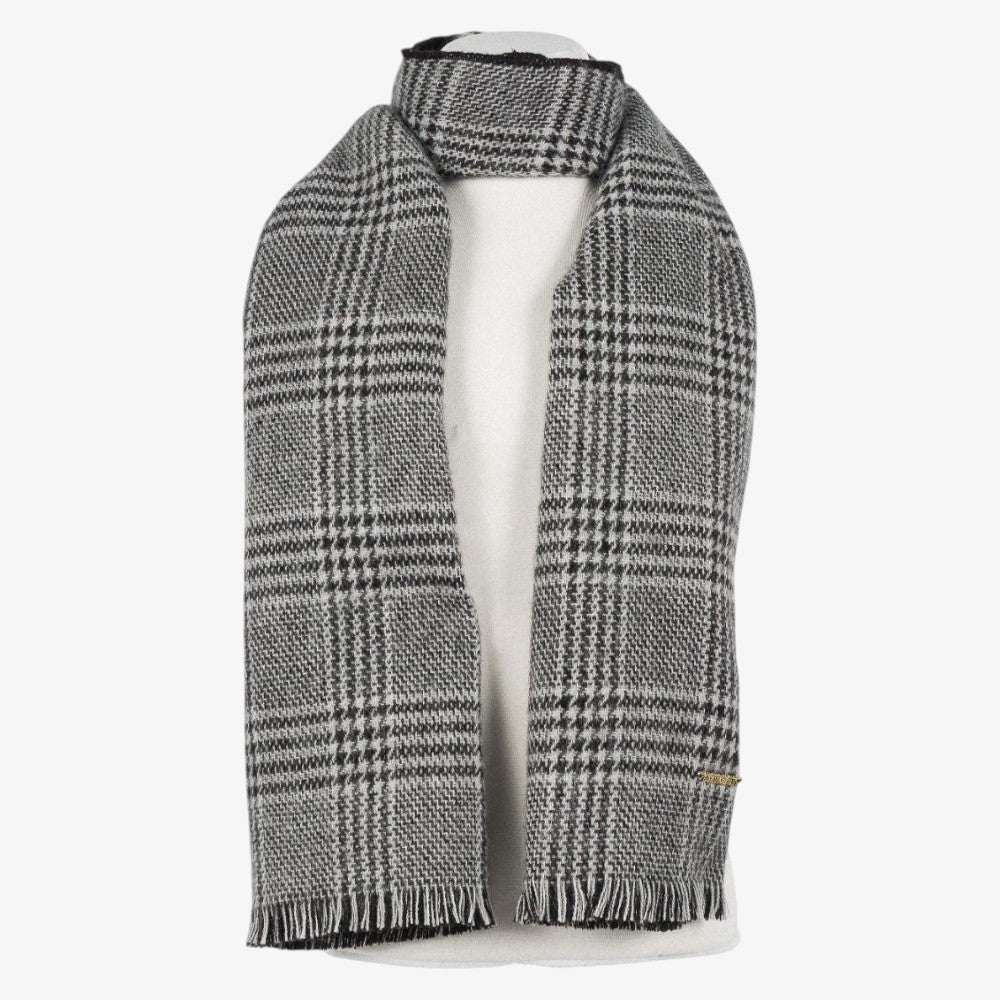 Check Scarf - Black