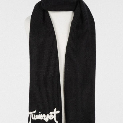 Sciarpa Knit Scarf - Black &amp; Snow