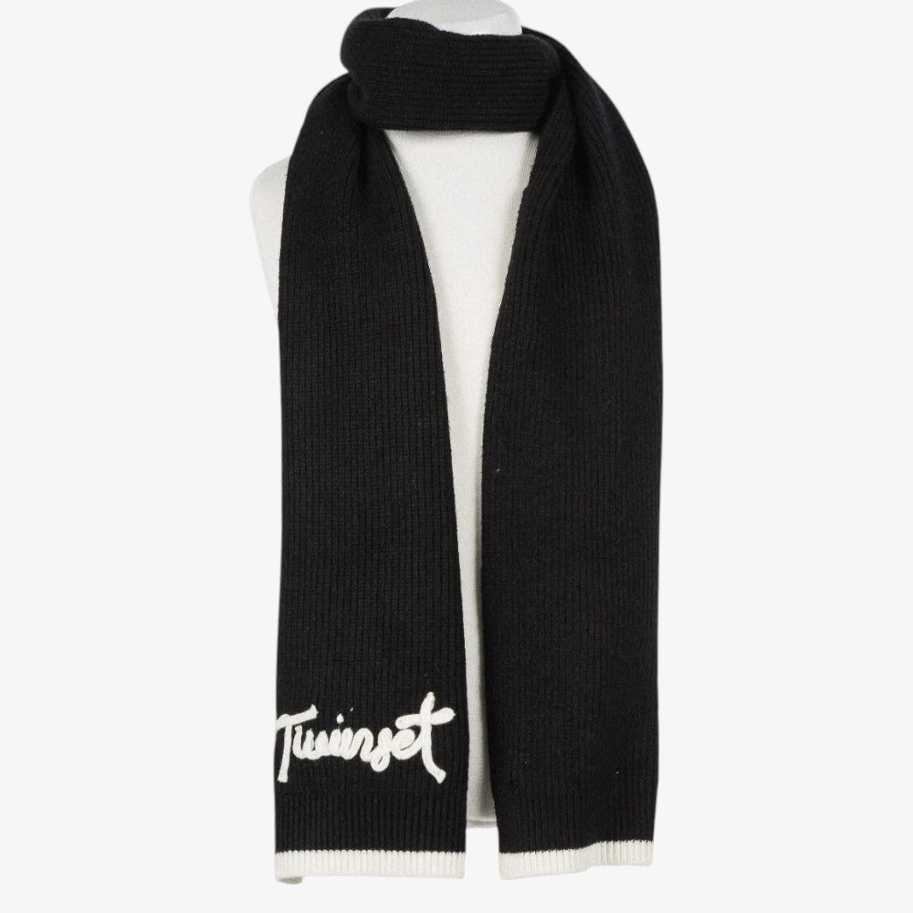 Sciarpa Knit Scarf - Black &amp; Snow