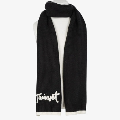 Sciarpa Knit Scarf - Black &amp; Snow