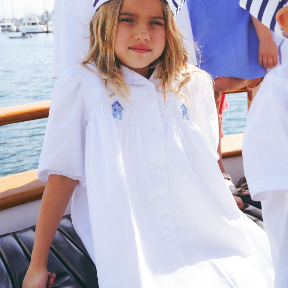 Smock Dress L - White