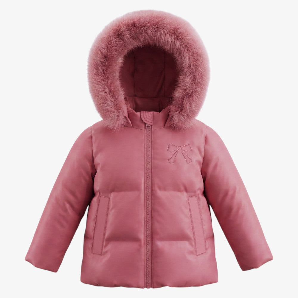 Bow Coat - Cherry