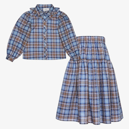 Willow Shirt And Skirt - Blue