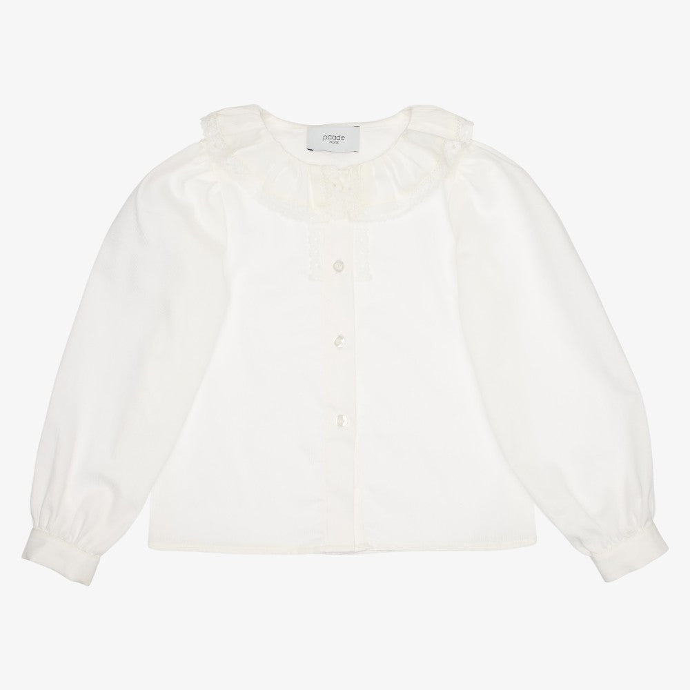 Frill Blouse - White