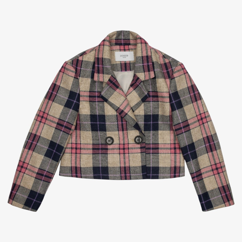 Harlow Crop Jacket - Pink