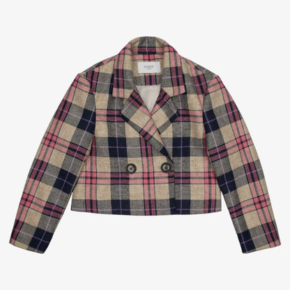 Harlow Crop Jacket - Pink