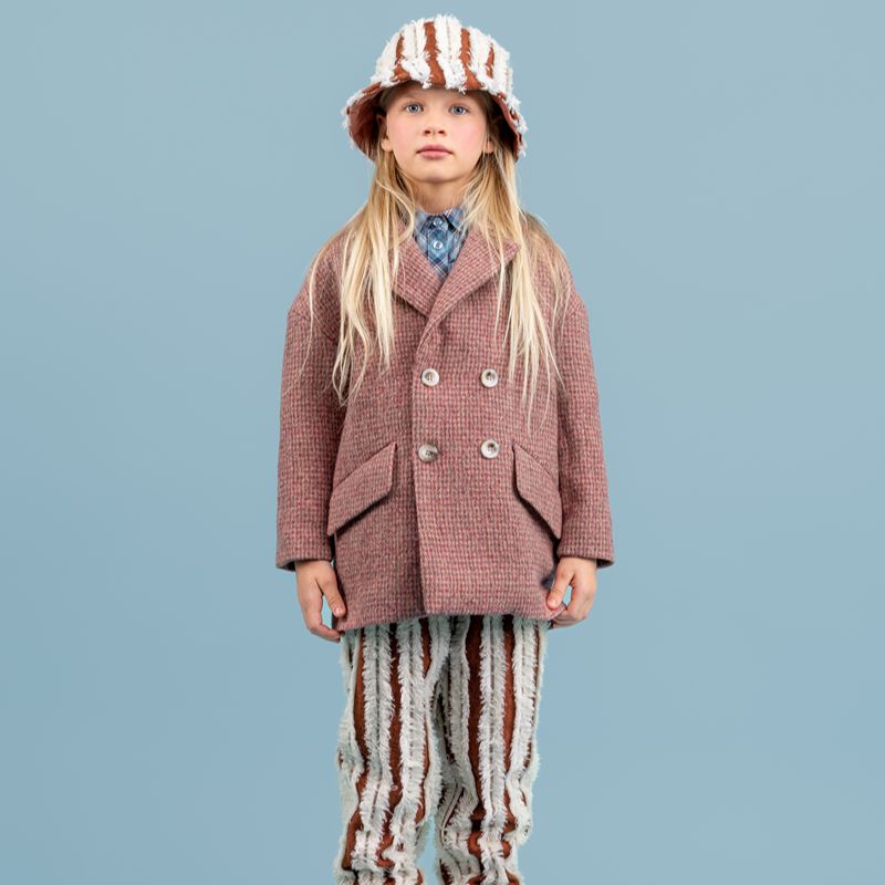 Chloe Wool Coat - Pink