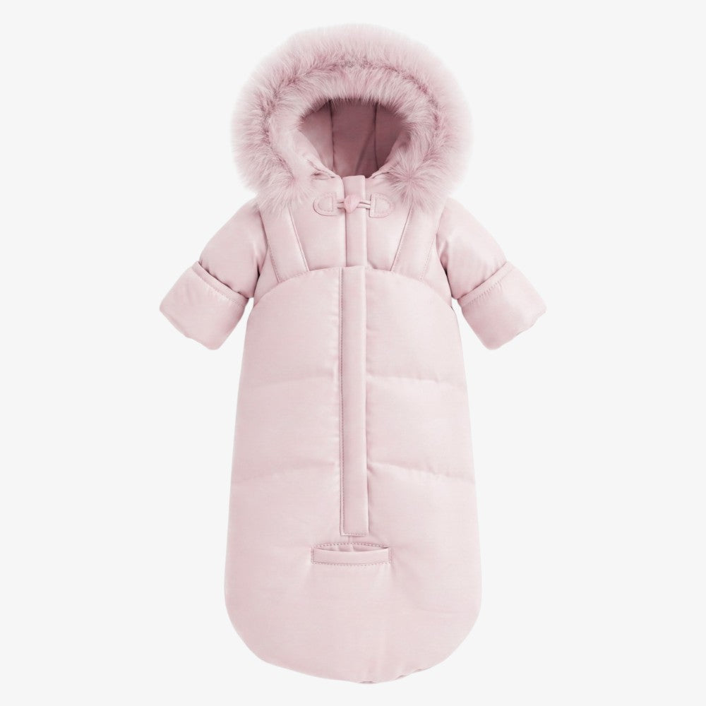 Bow Snowsuit - Mauve