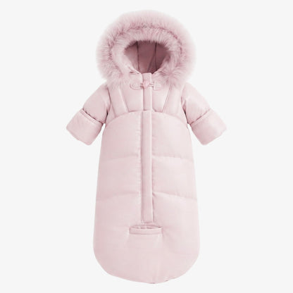 Bow Snowsuit - Mauve