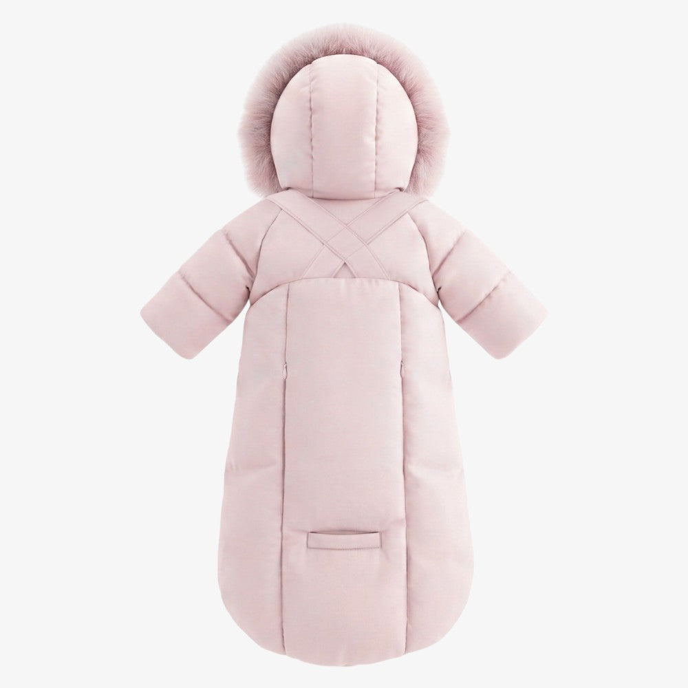 Bow Snowsuit - Mauve