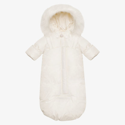 Bow Snowsuit - Ivory