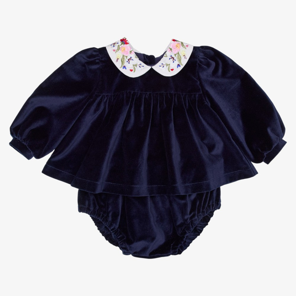 Haven Blouse And Bloomer - Dark Blue