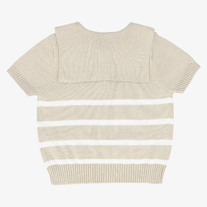 Trim Sweater - Tan