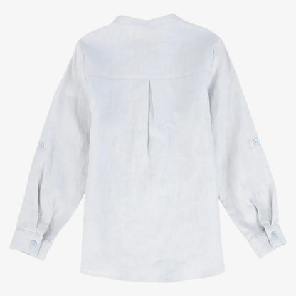 Button Blouse - Blue