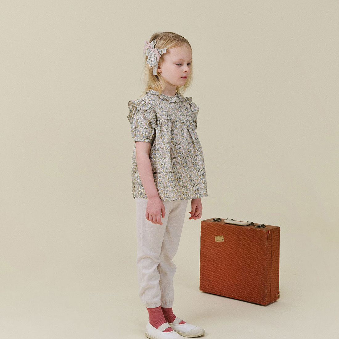 Riley Frill Blouse - Cream