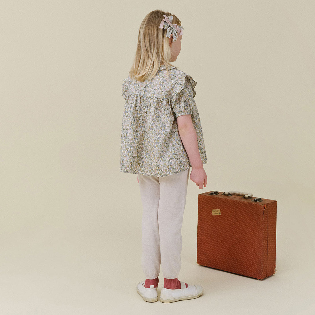 Riley Frill Blouse - Cream