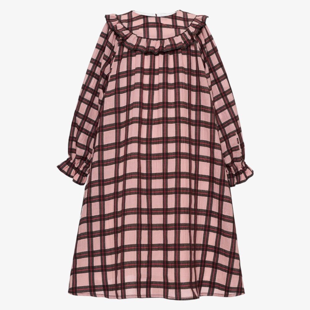 Iris Check Dress - Pink