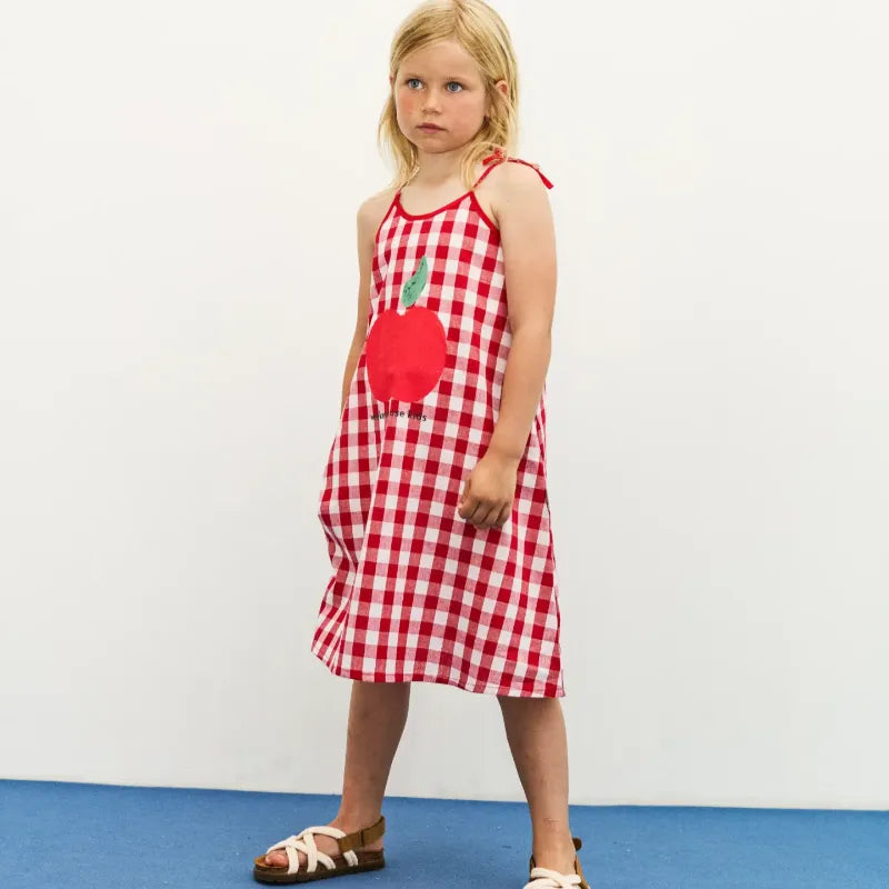 Apple Dress - Red & White