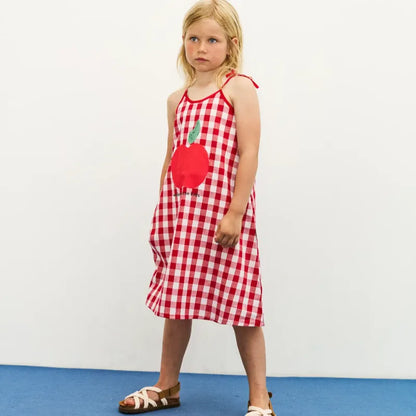 Apple Dress - Red &amp; White