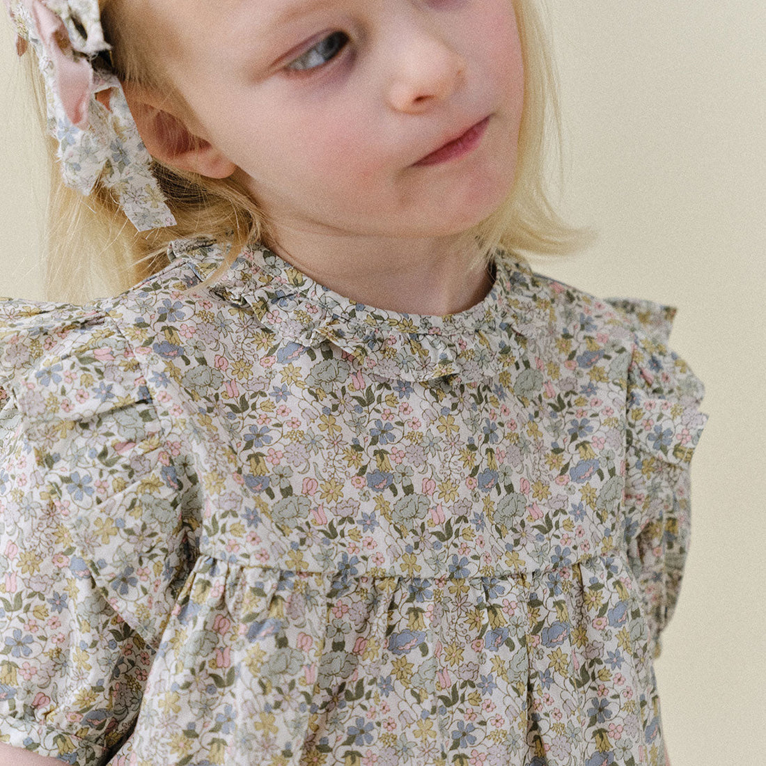 Riley Frill Blouse - Cream