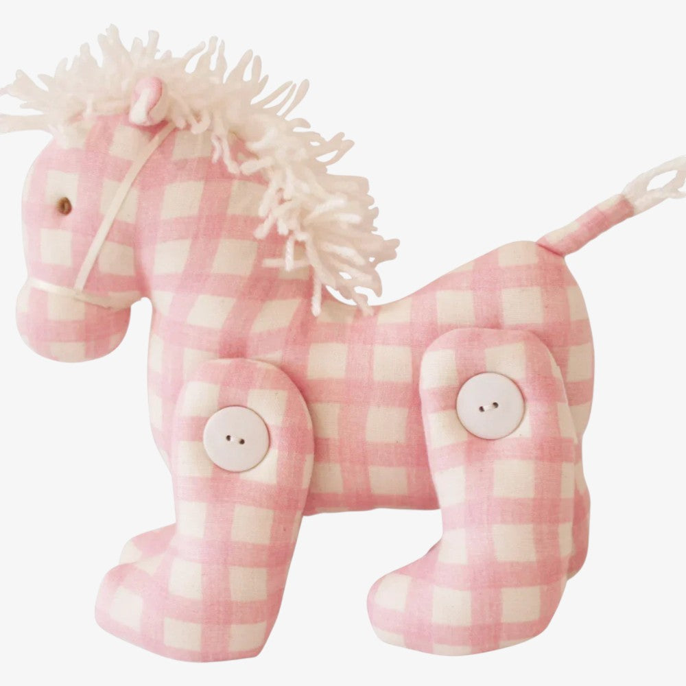 Jointed Pony - Pink Check