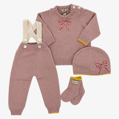 Wool Suspender - Cameo Pink